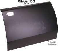 Citroen-DS-11CV-HY - Complete deur-buitenhuid, rechtsachter (verzonken deurgrepen). Geschikt voor Citroen DS, v