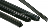 Citroen-DS-11CV-HY - Deurafdichting onderaan (deurzijde), onderaan de deurbevestigingsrail. 4 stuks (2x voor + 