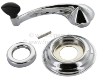 Citroen-DS-11CV-HY - Verchroomde raamslinger (4 stuks). Reproductie van een accessoire-raamslinger. Geschikt vo