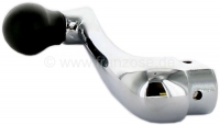 Citroen-DS-11CV-HY - Verchroomde raamslinger, met kunststof knop. Geschikt voor Citroen 11CV + 15CV. 10mm vierk