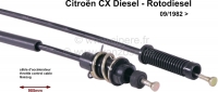 citroen gasklepbediening gaskabels choke gaskabel cx diesel rotodiesel 9 82 985mm 5490877 P40017 - Bild 1