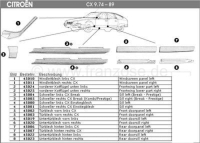 citroen gelaste carrosseriedelen rechter dorpel cx toegangspaneel gemaakt europa P45001 - Bild 1