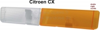citroen knipperlichten vooraan cx knipperlichtkap rechtsvoor kleur oranje wit geschikt P40114 - Bild 1