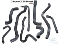 citroen motorkoeling cx25 d radiatorslangset voor diesel tot 1981 set bevat P42404 - Bild 1