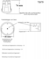 Sonstige-Citroen - Bosch, verdelerkap (Bosch systeem). Geschikt voor Peugeot 504 (2.0L), 505 (2.0L). Peugeot 