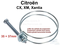 Veercilinder kofferklem klein (voor 35 + 37mm diameter). Geschikt voor Citroen