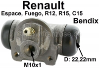 Sonstige-Citroen - Remcilinder achterwiel (Bendix-systeem), past links of rechts. Voor Citroën C15. Renault 