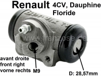 citroen remcilinder voorwiel 4cv dauphine floride wielremcilinder rechtsvoor geschikt voor P80017 - Bild 1