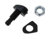 Renault - Zwart ruitensproeiermondstuk. Universele pasvorm. 4 mm slangaansluiting. De ruitensproeier