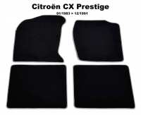 citroen tapijtsets vloermatten cx vloermattenset velour exellence 4 stuks achter voor donkergrijs P42443 - Bild 1