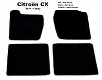 citroen tapijtsets vloermatten cx vloermattenset velour exellence 4 stuks achter voor zwart P42433 - Bild 1