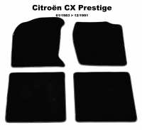 citroen tapijtsets vloermatten cx vloermattenset velour exellence 4 stuks achter voor zwart P42441 - Bild 1