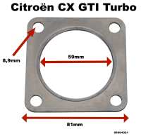 citroen uitlaatsysteem cx pakking vierkant achter turbo geschikt voor gti bestelnr 95604321 P42449 - Bild 1