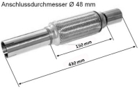 citroen uitlaatsysteem flexpijp cx 2 5l behalve turbo bestelnr 95636322 P42248 - Bild 1