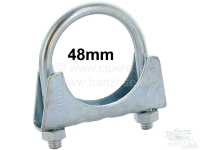 Uitlaatklem 48mm. Geschikt voor Peugeot 404, 504, 604, Renault.
