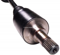 Renault - P 204/304, aandrijfas past links of rechts. Peugeot 204 + 304. Totale lengte: 740mm. Exter