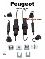 peugeot achterrem zonder hydraulische p 203 403 404 504 remschoenmontageset voor servorem mastervac P74669 - Bild 1