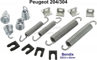 peugeot achterrem zonder hydraulische p 204 304 remschoen montage kit voor bendix P74573 - Bild 1