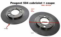 peugeot achterrem zonder hydraulische p 504c remschijven achter 2 stuks geschikt voor 504 P74667 - Bild 1