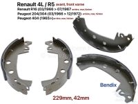 peugeot achterrem zonder hydraulische remschoenen 1 set remsysteem bendix geschikt voor vooras P84038 - Bild 1