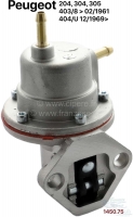 peugeot brandstofsysteem accessoires benzinepomp volledig van metaal geschikt voor 204 304 P72070 - Bild 1