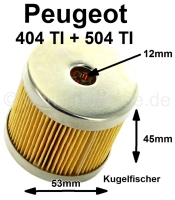 peugeot brandstofsysteem accessoires brandstoffilter benzinefilter e113 geschikt voor 404 P72497 - Bild 1