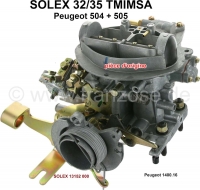 Peugeot - P 504/505, carburateur Solex 32/35 MIMSA dubbele carburateur (geen reproductie). Geschikt 