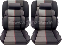 peugeot complete stoelhoezen sets p 205 stoelbekledingset 2x voorstoel 1x achterbank kleur zwart P78106 - Bild 1