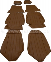 peugeot complete stoelhoezen sets p 304c 2x voorstoel kleur kunstleer bruin geschikt P78102 - Bild 1