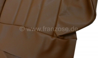 Citroen-2CV - P 304C, stoelbekledingset (2x voorstoel, 1x achterbank). Kleur: kunstleer bruin. Geschikt 