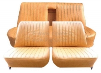 Peugeot - P 404, stoelhoezen (2x voorbank, 1x achterbank). Kleur: kunstleer beige. Geschikt voor Peu