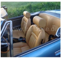 peugeot complete stoelhoezen sets p 504c 2x voorbank 1x achterbank kleur kunstleer P78086 - Bild 1