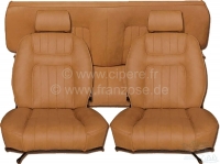 peugeot complete stoelhoezen sets p 504c 2x voorbank 1x achterbank kleur kunstleer P78088 - Bild 1