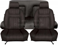 peugeot complete stoelhoezen sets p 504c 2x voorbank 1x achterbank kleur zwart P78087 - Bild 1