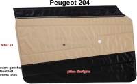peugeot deurpanelen p 204 deurpaneel linksvoor kleur kunstleer beige zwart isard 3147 geschikt voor P78252 - Bild 1