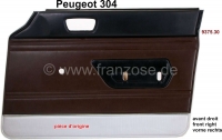 peugeot deurpanelen p 304 deurpaneel rechtsvoor kleur kunstleer donkerbruin zilveren bies onderaan P78264 - Bild 1