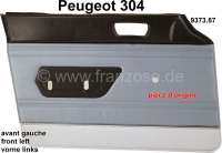 peugeot deurpanelen p 304 portierbekleding linksvoor kleur imitatieleer grijs zilveren bies P78224 - Bild 1