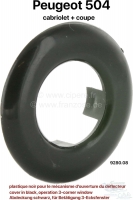 peugeot deurpanelen p 504c afdekking zwart voor het bedienen van 3 hoeksraam deur P78839 - Bild 1