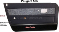 peugeot deurpanelen p 505 linker voorportierpaneel kleur kunstleer donkerblauw tweet cover geschikt P78260 - Bild 1