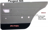 peugeot deurpanelen p 505 rechter achterdeurpaneel kleur imitatieleer groen hoofd en middendeel P78262 - Bild 1