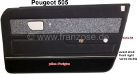 peugeot deurpanelen p 505 rechter voorportierpanelen kleur kunstleer donkerblauw tweet cover P78261 - Bild 1