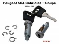 peugeot deursloten handgrepen set slotcilinders peu 204304404 504 voorportier linksrechts citroen visa P77124 - Bild 1