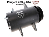 Peugeot - P 203/403, DC dynamo (17mm riembreedte). Geschikt voor Peugeot 203 + 403, Vespa 400. Nieuw
