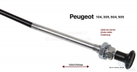 peugeot gasklepbediening gaskabels choke chokezug geschikt voor 104 305 505 lengte 1355 P72714 - Bild 1