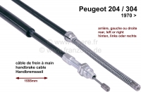 peugeot handremkabels p 204 304 handremkabel 70 lengte 1555 920mm achter montage links rechts P74102 - Bild 1
