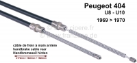 peugeot handremkabels p 404 handremkabel achter 69 70 u8 u10 4170 1620 1620mm nr 4834 44 P74106 - Bild 1