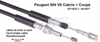 peugeot handremkabels p 504 v6 cabrio coup handremkabel past links rechts ge nstalleerd van ca P74486 - Bild 1