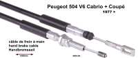 peugeot handremkabels p 504 v6 cabrio coup handremkabel past links rechts ge nstalleerd vanaf P74485 - Bild 1