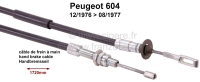 peugeot handremkabels p 604 handremkabel van 12 1976 tot 08 1977 1720mm 483462 P74433 - Bild 1