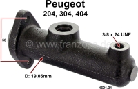 peugeot hoofdremcilinder p 204 304 404 enkelvoudig remsysteem 19 mm zuigerdiameter P74027 - Bild 1
